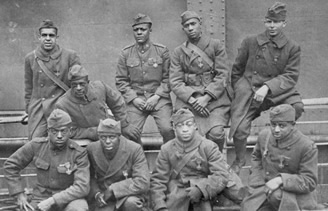 Men from the 369 that won Croix de Guerre